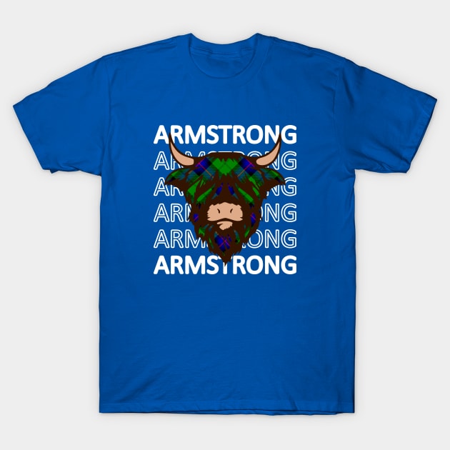 Clan Armstrong - Hairy Coo T-Shirt by Taylor'd Designs